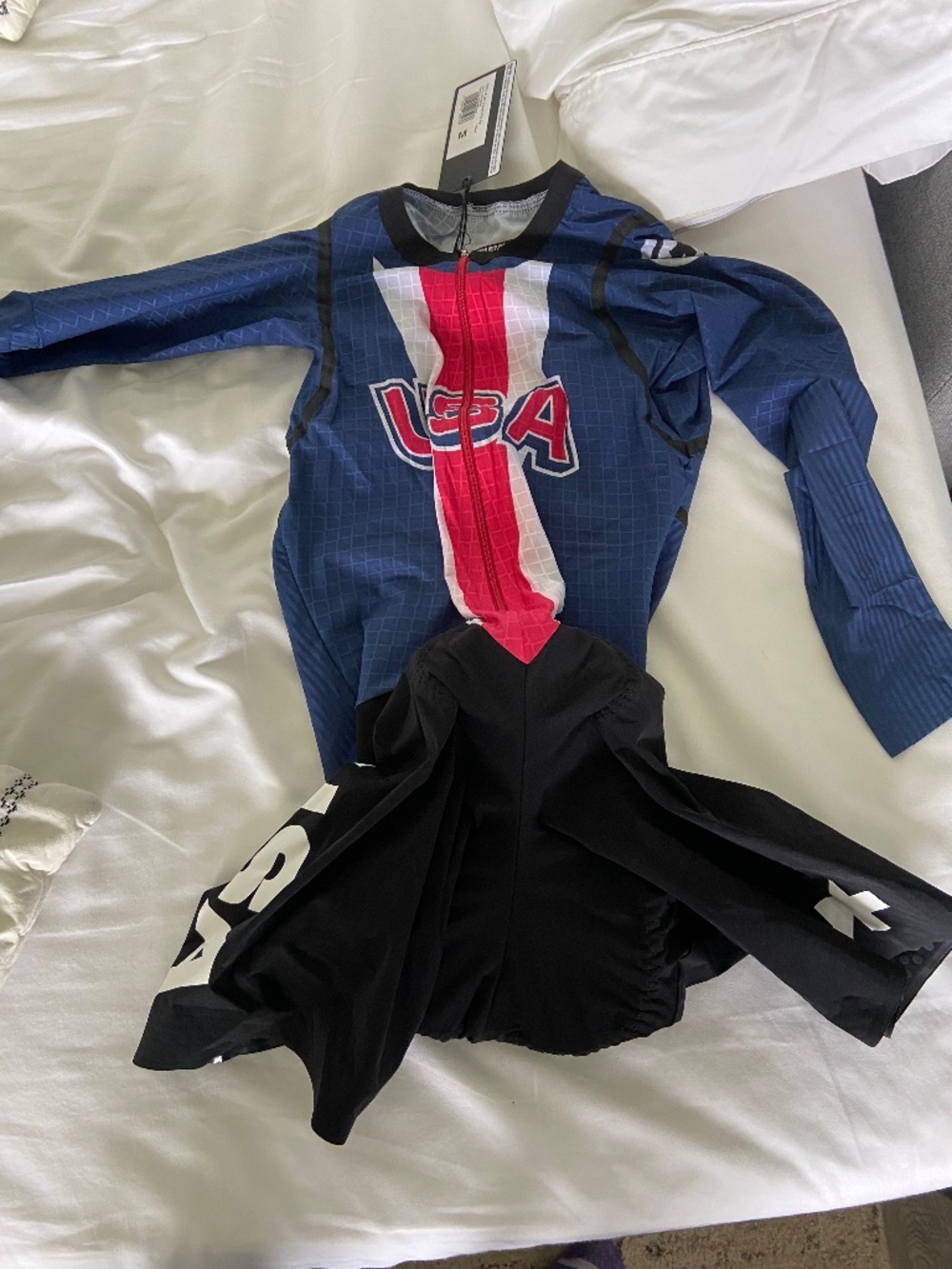 USA cycling speed suit women’s medium